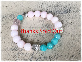 ★Bracelet ~Pink Opal / Amazonite / Star Rose Quartz / Crystal