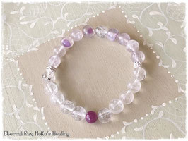 ★Bracelet ~ Satyaloka Azeztulite / Ruby /  Angelsilica (from Russia)