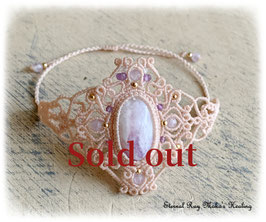 ★Macrame Bracelet＊Tiffany Stone