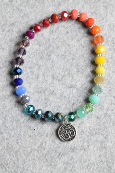 Regenbogenarmband Om