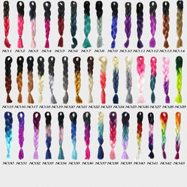 Ombre Jumbo Kanekalon Braids Hair - mehrfarbig