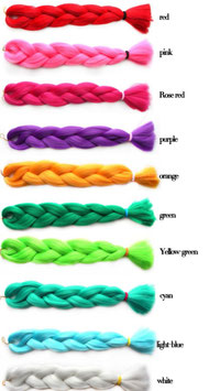 Kanekalon Braids Hair - einfarbig