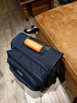 handvat wrap senior orange met CREW wit