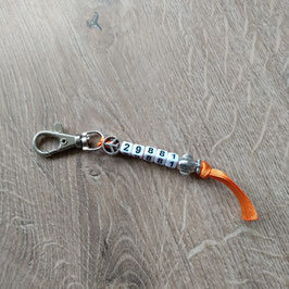 DON'T TOUCH MY STUFF KEYCHAIN SENIOR met lobster claw