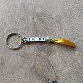 don't touch my stuff keychain COCKPIT plain