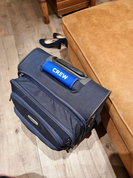 handvat wrap royal blue met CREW wit