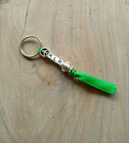 3-lettercode keychain plain GROEN