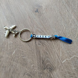 DON'T TOUCH MY STUFF KEYCHAIN STESSIE AIRPLANE