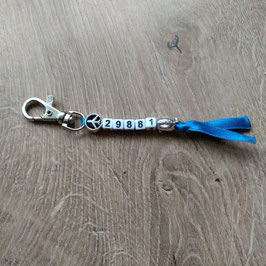 DON'T TOUCH MY STUFF KEYCHAIN STESSIE met lobster claw