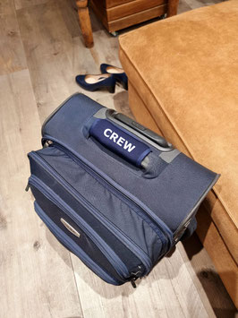handvat wrap steward blue met CREW wit