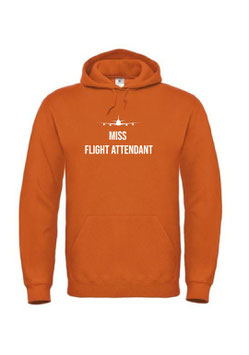 OPDRUK vliegtuig en tekst "Miss Flight Attendant"