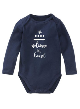 romper donkerblauw met MAGNOLIA SKY font opdruk 86-92