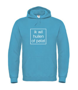OPDRUK kader en tekst "ik wil huilen of patat"