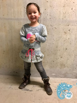 ChamäLeah Pulli-Röckli tailliert mit oder ohne Bügelbild