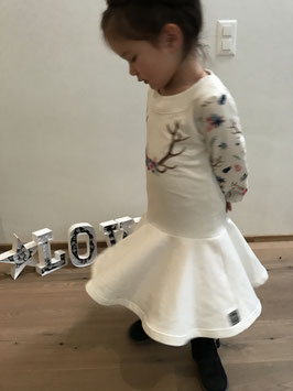 ChamäLeah Drehkleid mit Ballonärmeln und Tellerrock