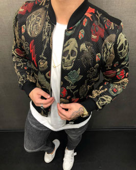 Streetwear Style Jacke Totenkopf