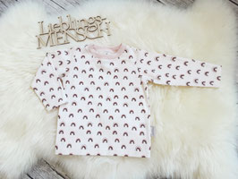 Longsleeve Regenbogen mit Glitzer
