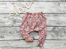 Slim Harem Hose vintage Blümchen - florales Design