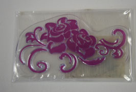 Timbro in silicone rosa Stamperia