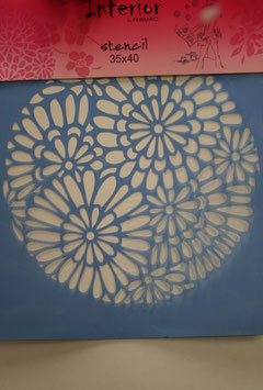 Stencil 22 Mandala Floreale Ferrario