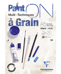 Clairefontaine PAINT ON  Multi-Techniques á Grain 250g/m²