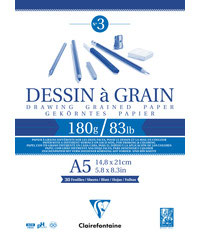 Clairefontaine Dessin á Grain N°3, 180g/m²