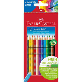 Faber-Castell Buntstift Colour Grip, 12er oder 24er Kartonetui