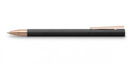 Faber Castell Neo-Slim Tintenroller, schwarz mit rosegold