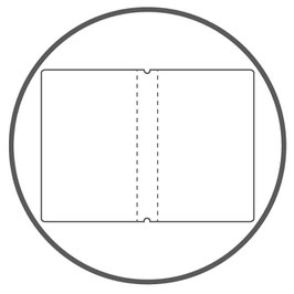 X17 Notizbucheinlage A4+ Doppelseite - Aktentasche