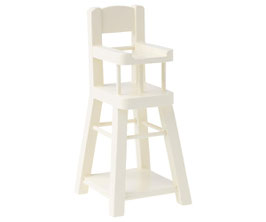 MAILEG HIGH CHAIR, MICRO - WHITE