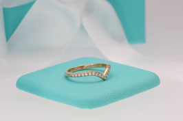 Soleste V Ring 0.17ct. Roségold, Größe 51, Tiffany&Co.
