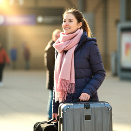 Echarpe Cachemire Rose Clair