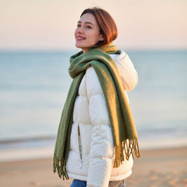 Echarpe Cachemire Vert Olive