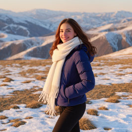 Echarpe Cachemire Ivoire