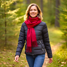 Echarpe Cachemire Rouge