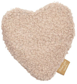 Kirschkernkissen Kuschel-Herz beige
