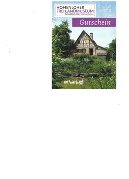 Hohenloher Freilandmuseum - Saison Familiengutschein