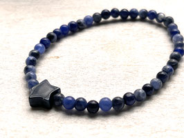 Sodalith Armband und Dumortierit Stern