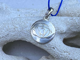 Stirn Chakra Anhänger Silber mit Kette