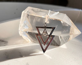 Kette Dreieck Mondstein Anhänger SHIFT