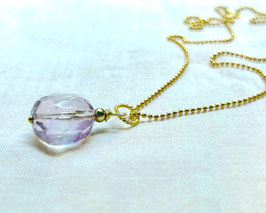 HIGH SPIRIT Kette mit hellem Amethyst Anhänger vergoldet