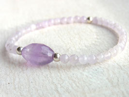 ANGELICA Armband mit Lavendel Amethyst und Silber