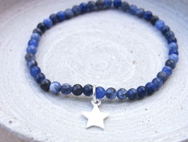 Sodalith Armband mit Stern