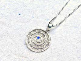 COSMIC SPIRAL Kette mit Spirale Mondstein Anhänger aus Silber