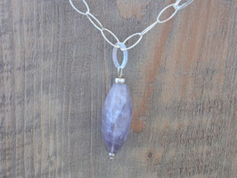 VIOLET ANGEL Kette mit Amethyst Anhänger, Silber