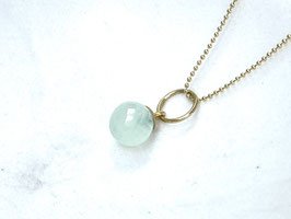 LAGUNE Aqua Chalcedon Kette vergoldet