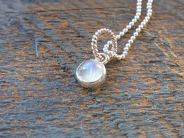 Kette LIGHTBRINGER RAINBOW Regenbogen-Mondstein Silber