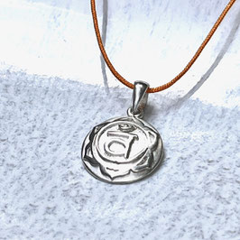 Kette Sakral Chakra Symbol Anhänger Silber
