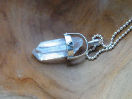 MY LIGHT CRYSTAL Kette Kristall Pendel Silber Himalaya Nepal