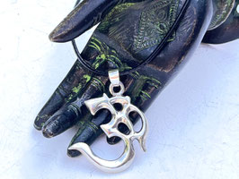 Lederkette OM Silber